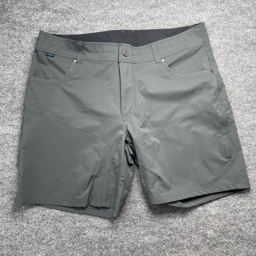 Kuhl Renegade Mens Gray Hiking Performance Shorts Size 40 Style 5230 8" Inseam